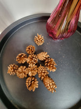 Load image into Gallery viewer, Pack Of 12 Gold Christmas Pine Cones For Decoration Or Craft