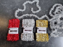 Load image into Gallery viewer, Very Long Silver Christmas Tinsel, 50 Foot 15 Meter Xmas Holiday Home Office Decoration