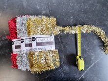 Load image into Gallery viewer, Very Long Red Christmas Tinsel, 50 Foot 15 Metre Xmas Holiday Home Office Decoration