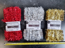 Load image into Gallery viewer, Very Long Silver Christmas Tinsel, 50 Foot 15 Meter Xmas Holiday Home Office Decoration