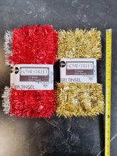 Load image into Gallery viewer, Very Long Silver Christmas Tinsel, 50 Foot 15 Meter Xmas Holiday Home Office Decoration