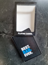 Load image into Gallery viewer, Best Dad Ever Playing Cards Fathers Day Gift Present Plastic Coated Cards