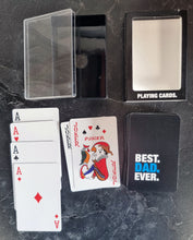 Load image into Gallery viewer, Best Dad Ever Playing Cards Fathers Day Gift Present Plastic Coated Cards