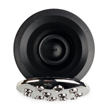 Load image into Gallery viewer, Black Flower Pot With Stylish Chrome Mirror Top For Displaying Flowers Memorial Or Decor