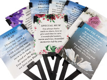 Load image into Gallery viewer, Special Friends Laminated Memorial Funeral Grave Card With Message