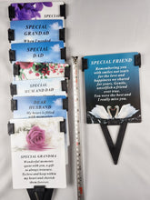 Load image into Gallery viewer, Special Friends Laminated Memorial Funeral Grave Card With Message