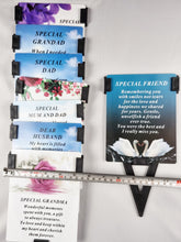 Load image into Gallery viewer, Brother Laminated Memorial Funeral Grave Card With Special Message