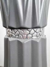 Load image into Gallery viewer, Large Grey Ceramic Floor Standing Vase With Stripe 60cm Home Decor