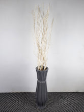 Load image into Gallery viewer, Large Grey Ceramic Floor Standing Vase With Stripe 60cm Home Decor