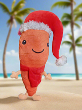 Load image into Gallery viewer, Medium Christmas Carrot Plush Toy Festive Gift 42cm