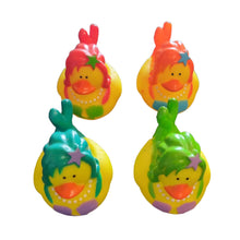Load image into Gallery viewer, Set of 4 Fancy Dress Mermaid Rubber Ducks. 'Mer-Ducks' from Ducks in Disguise Party Gifts Bath Toys