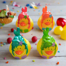 Load image into Gallery viewer, Set of 4 Fancy Dress Mermaid Rubber Ducks. 'Mer-Ducks' from Ducks in Disguise Party Gifts Bath Toys