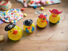 Load image into Gallery viewer, Pirate Ducks, Set of 4 Rubber Pirate Ducks Ready To Set Sail. 'Pirate Ducks' from Ducks in Disguise