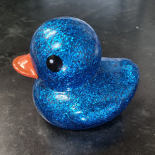 Load image into Gallery viewer, Large Glitter Duck in Choice Of Bright Colours Fun Party Bag Gifts Games Bath Time Ducks Toys