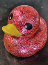 Load image into Gallery viewer, Large Glitter Duck in Choice Of Bright Colours Fun Party Bag Gifts Games Bath Time Ducks Toys