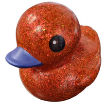 Load image into Gallery viewer, Large Glitter Duck in Choice Of Bright Colours Fun Party Bag Gifts Games Bath Time Ducks Toys