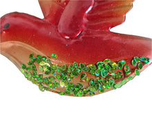 Load image into Gallery viewer, Welcome Garden Sign - Humming Bird Bright Colour and Sparkle Detail Hanging Sign