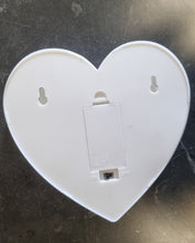 Load image into Gallery viewer, White Heart 17cm x 16cm Battery Operated LED Light