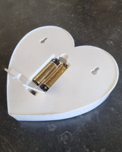 Load image into Gallery viewer, White Heart 17cm x 16cm Battery Operated LED Light