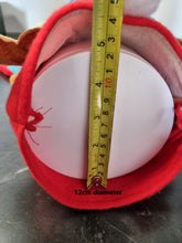 Load image into Gallery viewer, Plush Santa Christmas Stocking with Dangly Feet, Large Felt Xmas Decoration 60cm