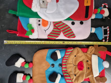 Load image into Gallery viewer, Plush Santa Christmas Stocking with Dangly Feet, Large Felt Xmas Decoration 60cm