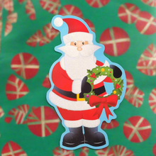 Load image into Gallery viewer, Christmas Card Characters Pack Of 6 Large Santa Snowman Decs Giant Gift Tags