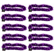 Load image into Gallery viewer, Metallic Purple Tinsel – 2 Metre Long 10cm Wide 6 Ply – Christmas Tree, Fireplace & Party Decoration – 1, 5 or 10 Pack