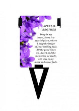 Load image into Gallery viewer, Brother Laminated Memorial Funeral Grave Card With Special Message