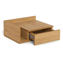 Load image into Gallery viewer, Ashlan Wooden Bedside Wall Mount Table In Oak, Black Or White