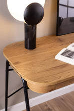 Load image into Gallery viewer, Blueton Oak Office Desk With 2 Drawers And Metal Frame 120cm