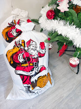 Load image into Gallery viewer, 4 Pack Of Santa Carrier Bags Sacks For Delivering Christmas Presents Xmas Essentials 30x20 Inch