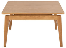 Load image into Gallery viewer, Essex Square Oak Coffee Table Spacious Designer Furniture 80cm