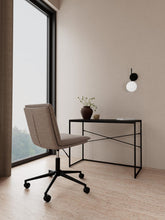 Load image into Gallery viewer, Flynn Fabric Home Office Desk Beige Chair Brake Castors, Gas lift And Swivel