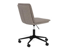 Load image into Gallery viewer, Flynn Fabric Home Office Desk Beige Chair Brake Castors, Gas lift And Swivel