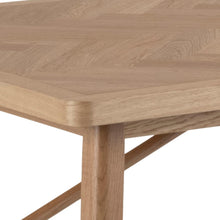 Load image into Gallery viewer, Galway Oak Herringbone Large Rectangle Dining Table 200x100x75cm