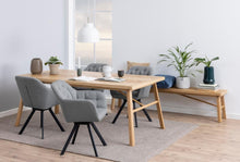 Load image into Gallery viewer, Galway Oak Herringbone Large Rectangle Dining Table 200x100x75cm