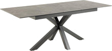 Load image into Gallery viewer, Heaven Extendable Black Dining Table Large Spacious Ceramic 168/210 x 90 cm