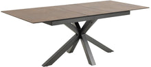 Load image into Gallery viewer, Heaven Extendable Brown Dining Table Spacious Ceramic 168/210 x 90 cm