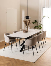 Load image into Gallery viewer, Heaven Large Extending White Dining Table Spacious Ceramic 8/10 Seats 200/240 x 100 cm