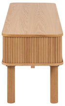 Load image into Gallery viewer, Langley TV Media Unit In Oak With 2 Sliding Doors 140x40x45cm