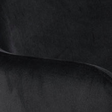 Load image into Gallery viewer, Lima Luxurious Black Fabric Dining Chair, Set Of 2 Velvet Upholstered Chairs With A Solid Metal Base