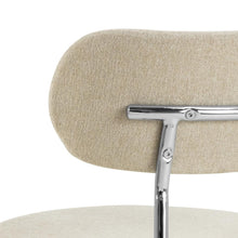 Load image into Gallery viewer, Lyric Beige Apia Comfort Fabric Dining Chair With Chrome Legs, Set Of 2 Chairs