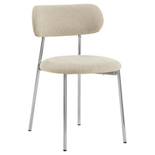Load image into Gallery viewer, Lyric Beige Apia Comfort Fabric Dining Chair With Chrome Legs, Set Of 2 Chairs