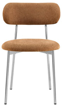Load image into Gallery viewer, Lyric Terracotta Apia Comfort Fabric Dining Chair With Chrome Legs, Set Of 2 Chairs