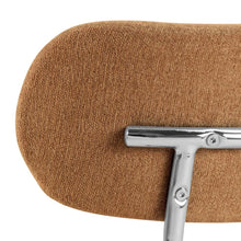 Load image into Gallery viewer, Lyric Terracotta Apia Comfort Fabric Dining Chair With Chrome Legs, Set Of 2 Chairs