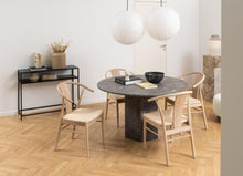 Load image into Gallery viewer, Newcastle Console Table Shelf Storage Unit In Black 100x35x79cm