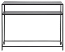 Load image into Gallery viewer, Newcastle Console Table Shelf Storage Unit In Black 100x35x79cm
