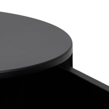 Load image into Gallery viewer, Close-up of a black round table on a white background