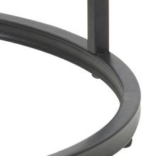 Load image into Gallery viewer, Seaford Side Table Brown Melamine Oak Rectangle Top And Metal Base 40cm