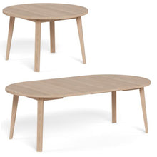 Load image into Gallery viewer, Two wooden tables on a white background